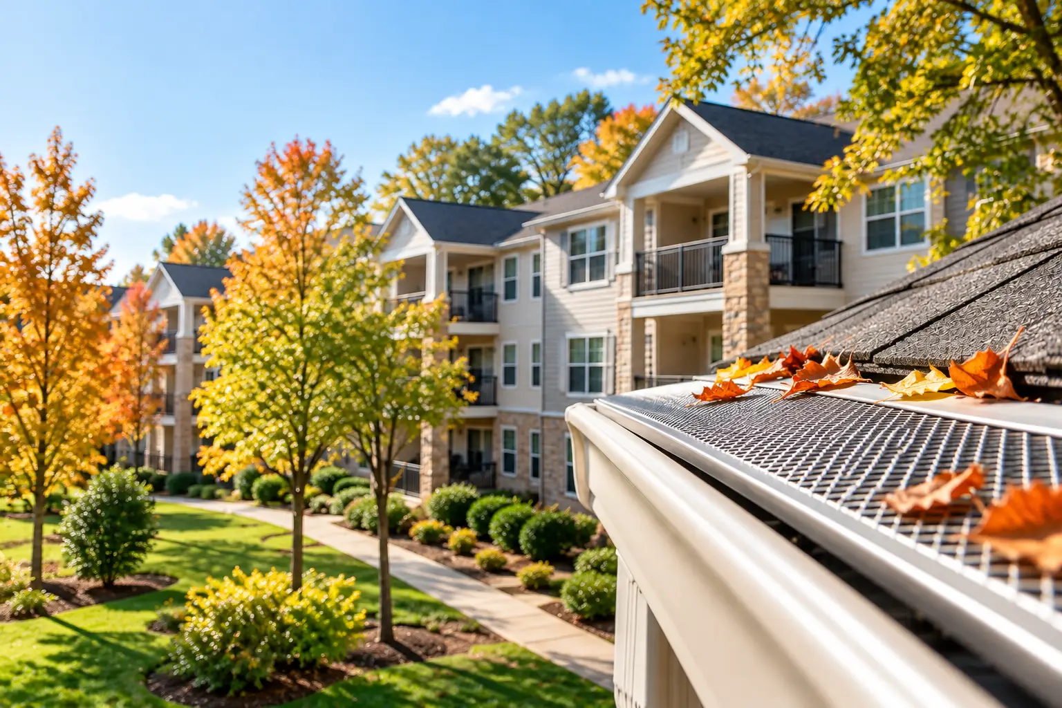 apartment-gutter-guards Apartment & Multifamily Gutter Installation
